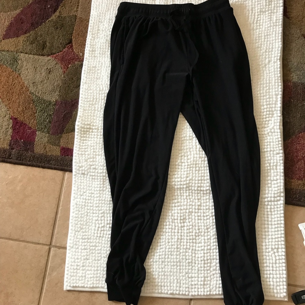 Black soft joggers